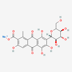molecular formula C22H19NaO13 B14491292 Sodium Carmine CAS No. 64536-02-3