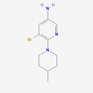 5-Bromo-6-(4-methylpiperidin-1-yl)pyridin-3-amine