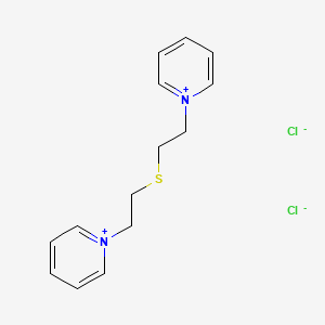 molecular formula C14H18Cl2N2S B14491311 Pyridinium, thiodiethylenedi-, dichloride CAS No. 63906-23-0
