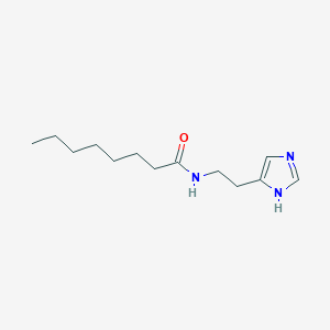 molecular formula C13H23N3O B14491313 N-[2-(1H-imidazol-5-yl)ethyl]octanamide CAS No. 63006-64-4