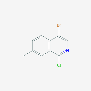 molecular formula C10H7BrClN B1449134 4-Bromo-1-chloro-7-methylisoquinoline CAS No. 877263-70-2