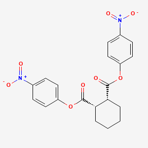 molecular formula C20H18N2O8 B14491349 Bis(4-nitrophenyl) (1R,2S)-cyclohexane-1,2-dicarboxylate CAS No. 64400-10-8