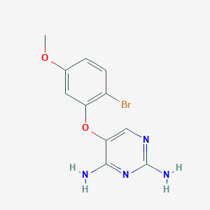 5-(2-Bromo-5-methoxyphenoxy)pyrimidine-2,4-diamine