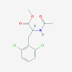molecular formula C12H13Cl2NO3 B1449138 Methyl 3-(2,6-dichlorophenyl)-2-acetamidopropanoate CAS No. 1622069-55-9