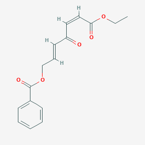 molecular formula C16H16O5 B144914 Homoisomelodienone CAS No. 135626-22-1