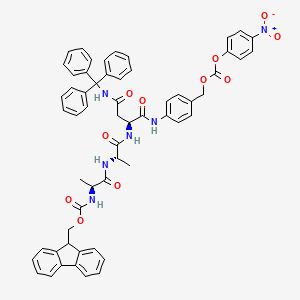 molecular formula C58H52N6O11 B1449140 Fmoc-Ala-Ala-Asn(Trt)-PAB-PNP CAS No. 1438853-39-4