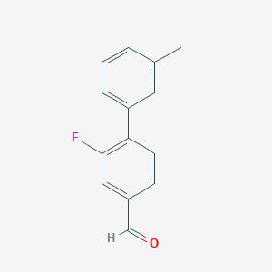 3-Fluoro-4-(3-methylphenyl)benzaldehyde