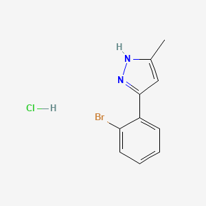 3-(2-bromophenyl)-5-methyl-1H-pyrazole hydrochloride