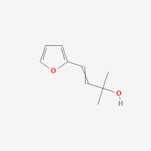 molecular formula C9H12O2 B14491476 2-Methyl-4-(2-furyl)-3-buten-2-ol CAS No. 65283-50-3