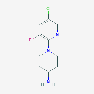 1-(5-Chloro-3-fluoropyridin-2-yl)piperidin-4-amine