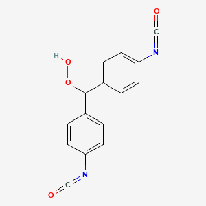 molecular formula C15H10N2O4 B14491503 Bis(4-isocyanatophenyl)methaneperoxol CAS No. 64960-63-0