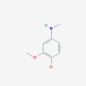 molecular formula C8H10BrNO B1449153 4-bromo-3-methoxy-N-methylaniline CAS No. 1369880-46-5