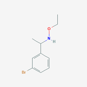 molecular formula C10H14BrNO B1449154 [1-(3-Bromophenyl)ethyl](ethoxy)amine CAS No. 1549736-97-1