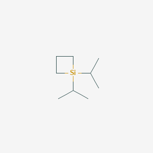 molecular formula C9H20Si B14491557 Silacyclobutane, 1,1-bis(1-methylethyl)- CAS No. 63647-96-1