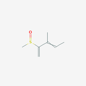 molecular formula C7H12OS B14491565 2-(Methanesulfinyl)-3-methylpenta-1,3-diene CAS No. 63464-77-7