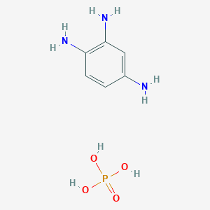 molecular formula C6H12N3O4P B14491579 Benzene-1,2,4-triamine;phosphoric acid CAS No. 63189-94-6