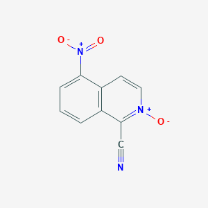 molecular formula C10H5N3O3 B14491610 5-Nitro-2-oxo-2lambda~5~-isoquinoline-1-carbonitrile CAS No. 65464-32-6