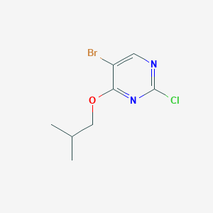 molecular formula C8H10BrClN2O B1449163 5-Bromo-2-chloro-4-isobutoxypyrimidine CAS No. 1289022-88-3