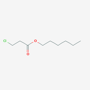 molecular formula C9H17ClO2 B14491660 Hexyl 3-chloropropanoate CAS No. 63505-49-7