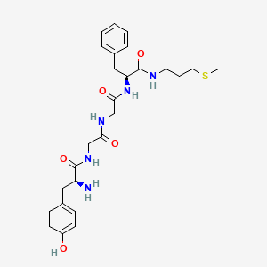 molecular formula C26H35N5O5S B14491674 L-Tyrosylglycylglycyl-N-[3-(methylsulfanyl)propyl]-L-phenylalaninamide CAS No. 64021-95-0