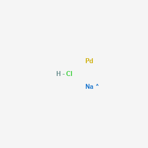 molecular formula ClHNaPd B14491676 Palladium sodium chloride CAS No. 64176-82-5