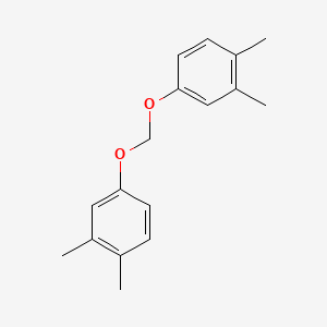 molecular formula C17H20O2 B14491690 1,1'-[Methylenebis(oxy)]bis(3,4-dimethylbenzene) CAS No. 65125-77-1