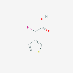 molecular formula C6H5FO2S B1449170 2-Fluoro-2-(thiophen-3-yl)acetic acid CAS No. 1514554-38-1