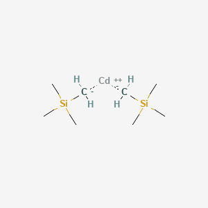 molecular formula C8H22CdSi2 B14491705 Cadmium, bis(trimethylsilyl)methyl)- CAS No. 63835-91-6