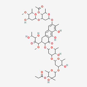 molecular formula C58H84O26 B14491706 Chromomycin Ap CAS No. 64967-61-9