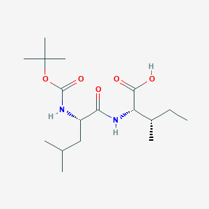 molecular formula C17H32N2O5 B14491712 N-(tert-Butoxycarbonyl)-L-leucyl-L-isoleucine CAS No. 65057-75-2