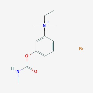 molecular formula C12H19BrN2O2 B14491721 ethyl-dimethyl-[3-(methylcarbamoyloxy)phenyl]azanium;bromide CAS No. 64046-16-8