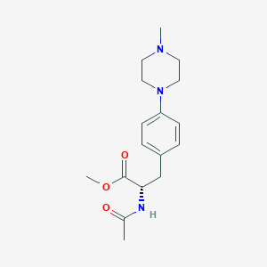 molecular formula C17H25N3O3 B1449173 methyl (2S)-2-acetamido-3-[4-(4-methylpiperazin-1-yl)phenyl]propanoate CAS No. 1630114-56-5
