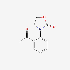 B1449174 3-(2-Acetylphenyl)-1,3-oxazolidin-2-one CAS No. 1536411-76-3
