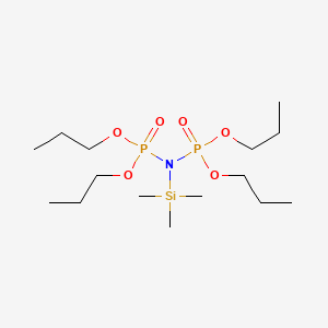 molecular formula C15H37NO6P2Si B14491777 Tetrapropyl (trimethylsilyl)imidodiphosphate CAS No. 64909-42-8