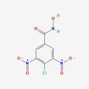 molecular formula C7H4ClN3O6 B14491822 4-Chloro-N-hydroxy-3,5-dinitrobenzamide CAS No. 65439-51-2