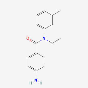 molecular formula C16H18N2O B14491846 4-Amino-N-ethyl-N-(3-methylphenyl)benzamide CAS No. 65270-06-6