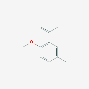 molecular formula C11H14O B14491885 1-Methoxy-4-methyl-2-(prop-1-en-2-yl)benzene CAS No. 64298-10-8