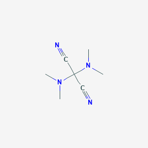 molecular formula C7H12N4 B14491892 Bis(dimethylamino)propanedinitrile CAS No. 63442-64-8
