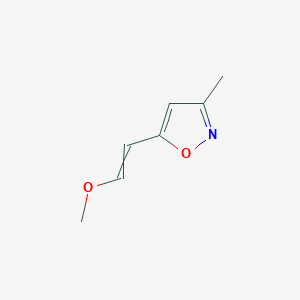 molecular formula C7H9NO2 B14491899 5-(2-Methoxyethenyl)-3-methyl-1,2-oxazole CAS No. 64040-63-7