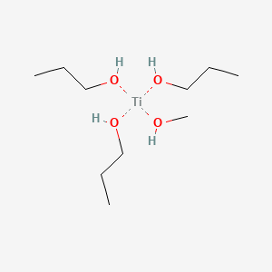 molecular formula C10H28O4Ti B14491910 Titanium, methoxytris(2-propanolato)- CAS No. 64516-17-2