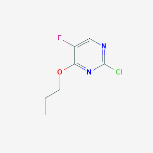 molecular formula C7H8ClFN2O B1449193 2-Chloro-5-fluoro-4-propoxypyrimidine CAS No. 40423-59-4