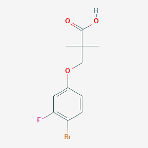 3-(4-Bromo-3-fluorophenoxy)-2,2-dimethylpropionic acid