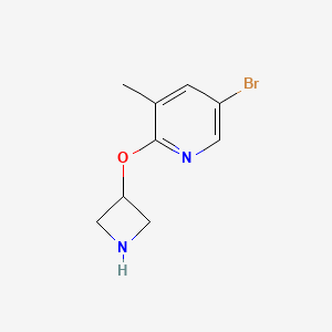 molecular formula C9H11BrN2O B1449196 2-(氮杂环丁-3-氧基)-5-溴-3-甲基吡啶 CAS No. 1507867-49-3