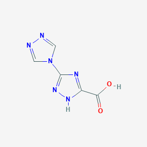 molecular formula C5H4N6O2 B1449197 2H-3,4'-Bi-1,2,4-triazole-5-carboxylic acid CAS No. 842977-15-5