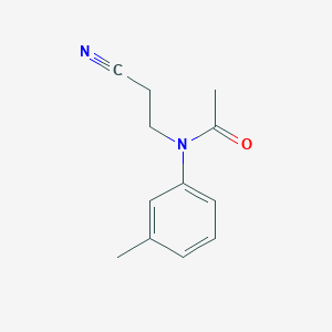 molecular formula C12H14N2O B14491988 N-(2-Cyanoethyl)-N-(3-methylphenyl)acetamide CAS No. 63518-51-4