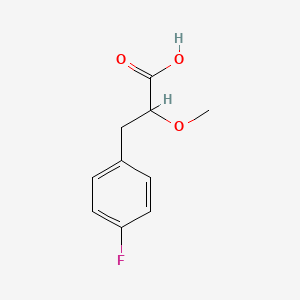 molecular formula C10H11FO3 B1449200 3-(4-Fluorophenyl)-2-methoxypropanoic acid CAS No. 1780028-28-5