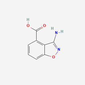 molecular formula C8H6N2O3 B1449201 3-Aminobenzo[d]isoxazole-4-carboxylic Acid CAS No. 1104505-81-8