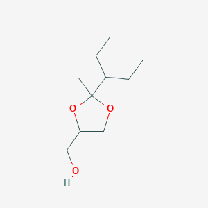 molecular formula C10H20O3 B14492028 2-Methyl-2-s-pentyl-1,3-dioxolane-4-methanol CAS No. 63979-52-2