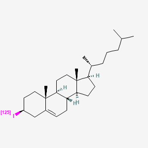 molecular formula C27H45I B14492035 Cholest-5-ene, 3-(iodo-125I)-, (3beta)- CAS No. 63407-66-9
