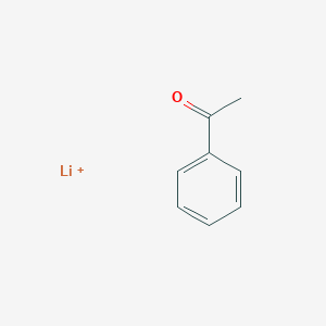 molecular formula C8H8LiO+ B14492055 Lithium;1-phenylethanone CAS No. 63338-73-8